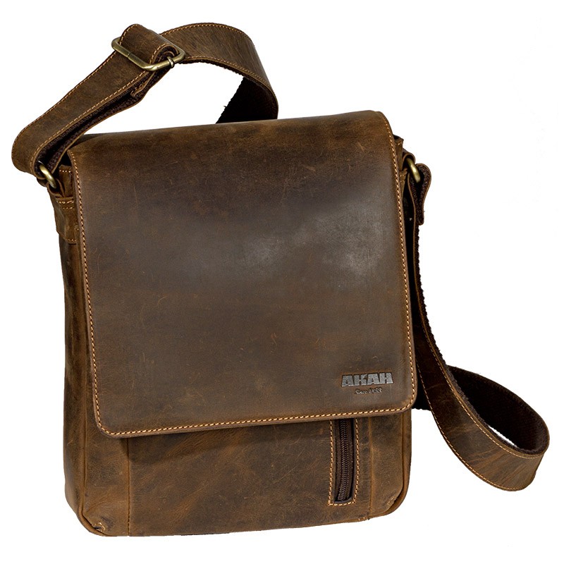 Messengervintage Jagdtasche aus hochwertigem Büffelleder